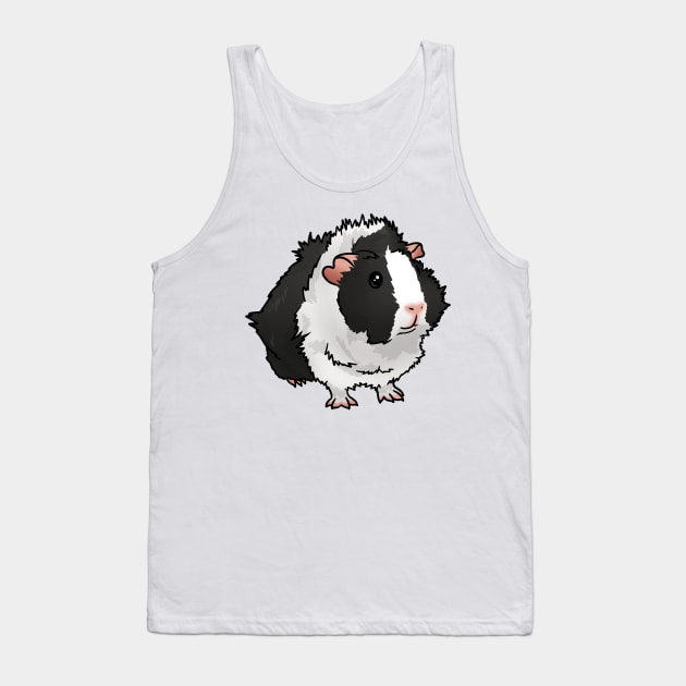 Black and White Dutch Abyssinian Guinea Pig Tank Top by Kats_guineapigs